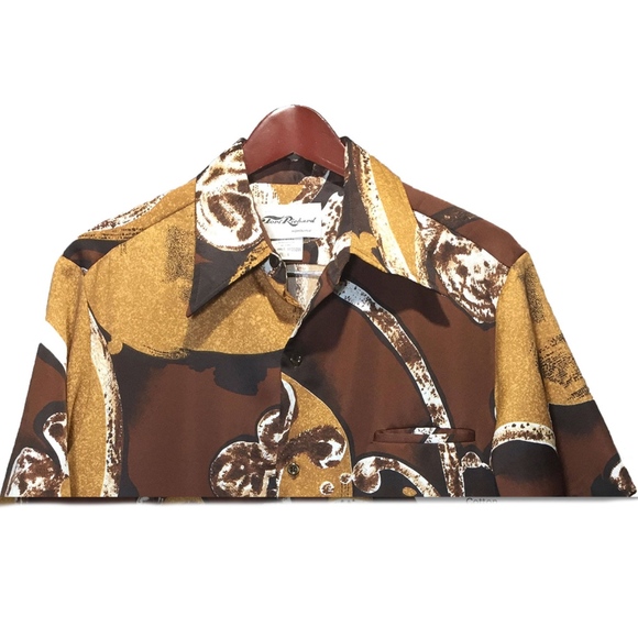Tori Richard Other - Tori Richard Brown Beige Hawaiian Shirt Size L Tori Richard Other - Tori Richard Brown Beige Hawaiian Shirt Size L